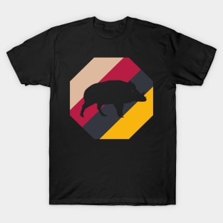 little wild boar design forest fox fan T-Shirt